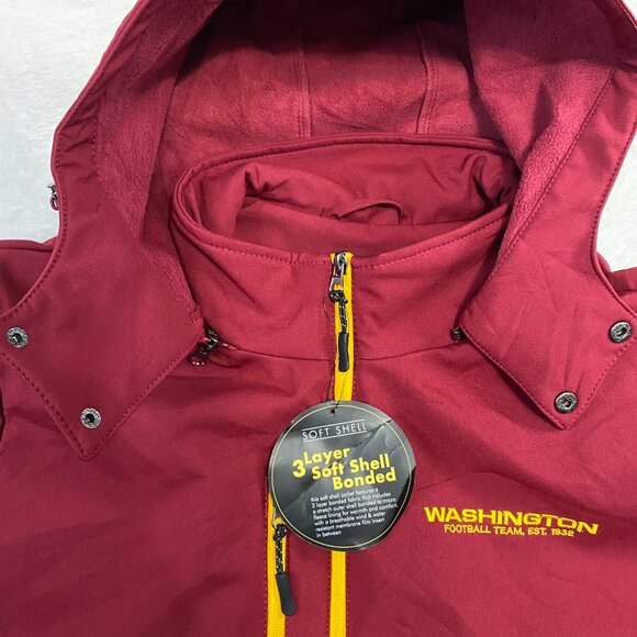 NWT Washington Football Team NFL Team Apparel 3 Layer Soft Shell Jacket XL - Picture 7 of 13